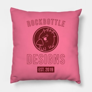 RockBottle Designs Logo (Red) Pillow