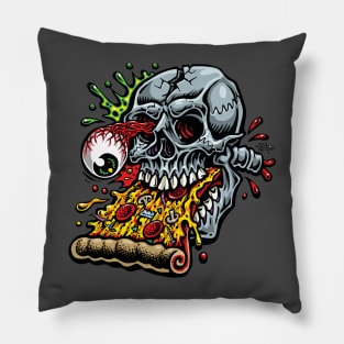 Pizza Skull Pillow