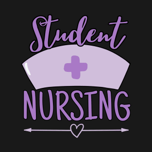 Pastel Nurse Students Nursing Purple T-Shirt