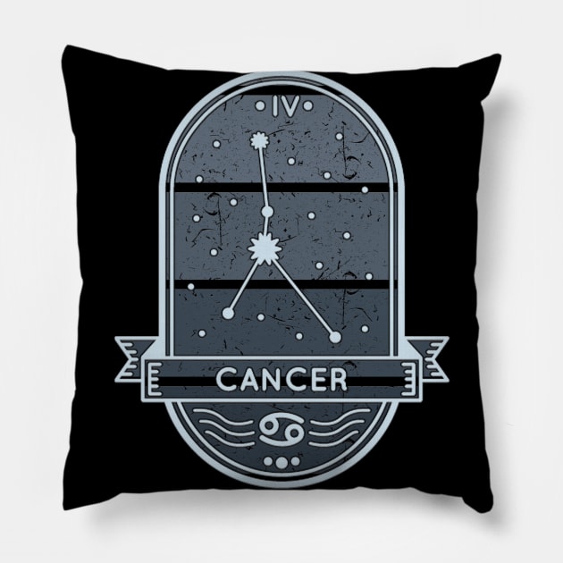 cancer Starsign Pillow by capo_tees