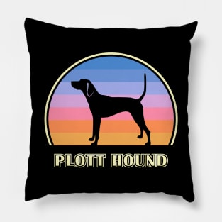 Plott Hound Vintage Sunset Dog Pillow