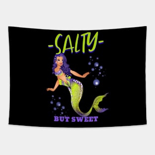 Salty But Sweet Mermaid Tapestry