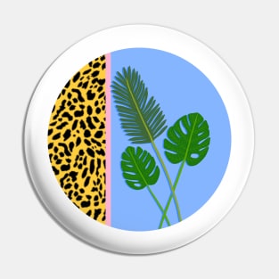 Circular leaf and pattern design Pin
