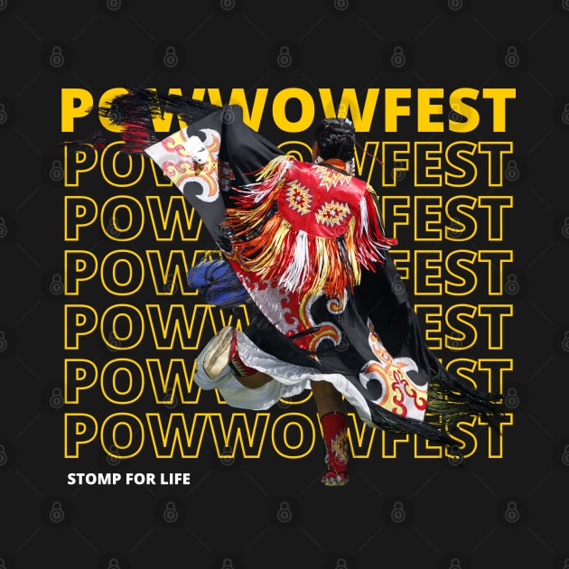 Native American Powwow Text Design 2 by Eyanosa