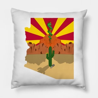 It Never Rains In Southern Arizona Pillow