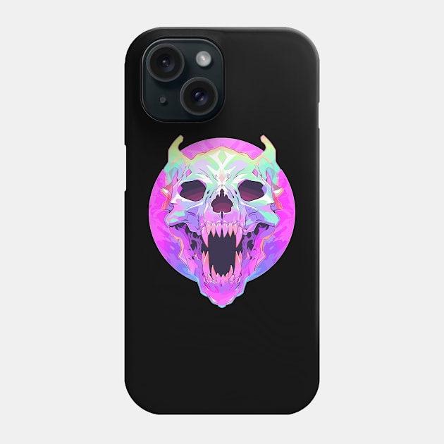 Zombie Cat Party Rave Trippy Festival DJ Phone Case by QQdesigns