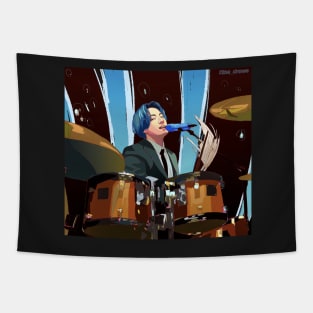 Drummer Jungkook Tapestry