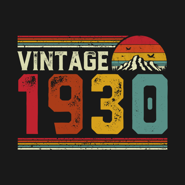 Vintage 1930 Birthday Gift Retro Style by Foatui