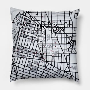 Literary Map of Brooklyn Pillow