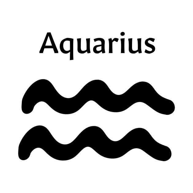 Aquarius zodiac sign merchandise by maddiesldesigns