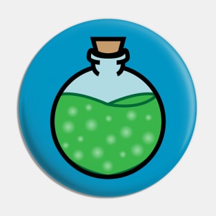 DIY Single Green Potion or Poison for Tabletop Board Games Pin