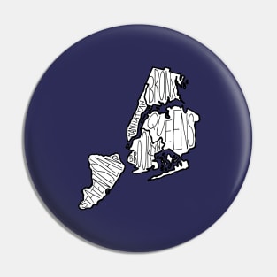 Five Boroughs NYC Map Pin