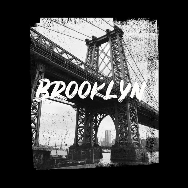 New York Brooklyn Bridge Grunge by Jimmyson