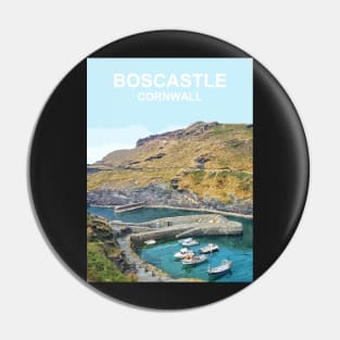 Boscastle Cornwall. Cornish gift. Kernow fishing harbour. Pin