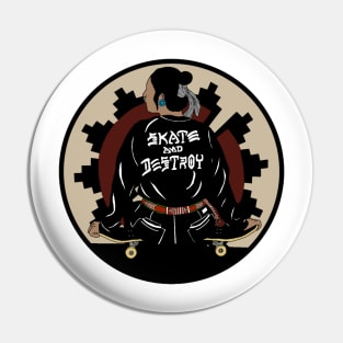 Native Skate And Destroy Pin