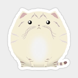 Sfurical round sand cat Magnet