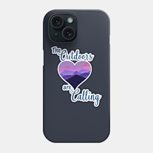 The outdoors are calling Mountain View Phone Case