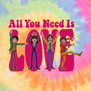 All You Need Is Love - Fuchsia T-Shirt