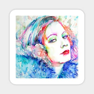 GRETA GARBO watercoloor and ink portrait Magnet