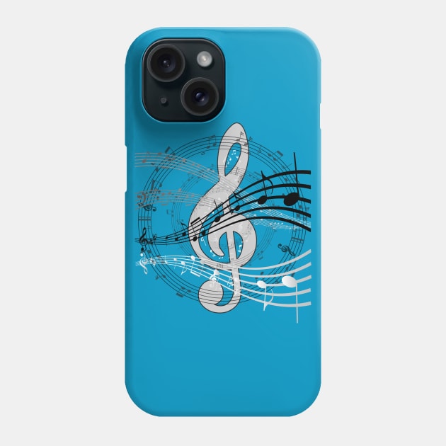 Musical Note Phone Case by Oldman