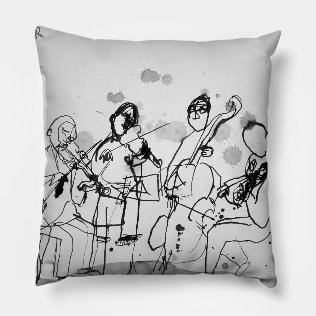 Quartet Pillow by Loui Jover 