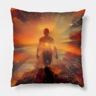 Spirit emerges from the light Pillow