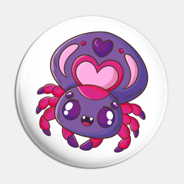 Cute Spider Pin by Mako Design 