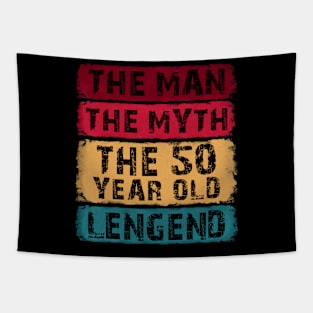 50th Birthday 50 Year Old Gifts Legend Limited Edition Tapestry