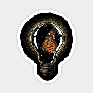 Monarch Butterfly: Luminescent Wings Magnet