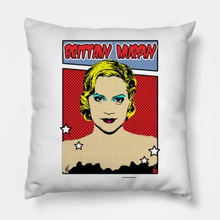 Brittany Murphy Pop Art Comic Style Pillow