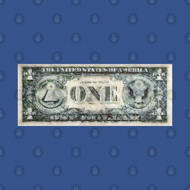 One-dollar bill by happyantsstudio