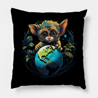 Tarsier Earth Day Pillow