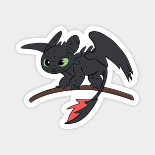 Dragon Toothless 3d How to train your dragon, chibi night fury, night light Magnet