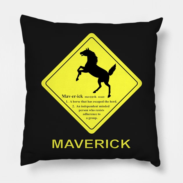 MAVERICK Pillow by Cat In Orbit ®