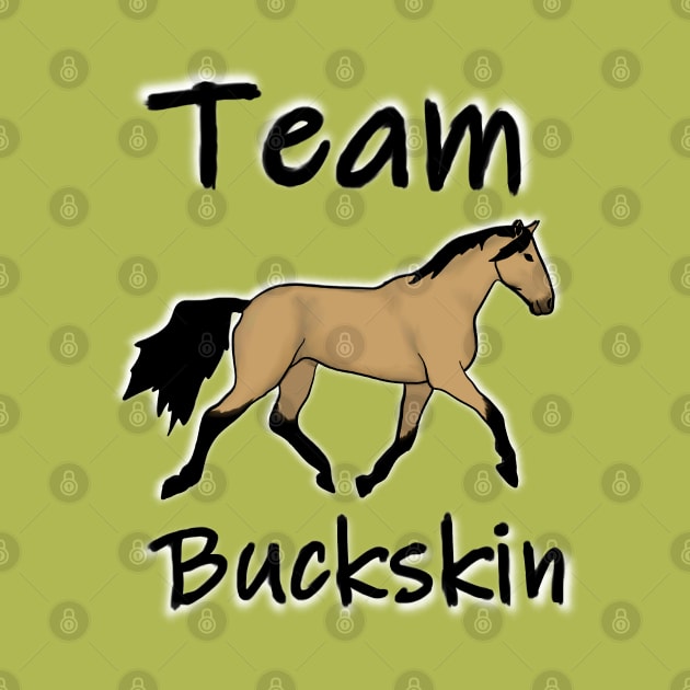 Team Buckskin horse by RedHeadAmazona