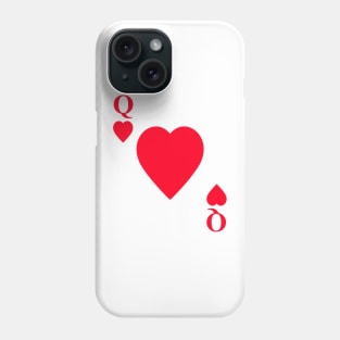 Queen of Hearts Playing Card Halloween Costume Phone Case