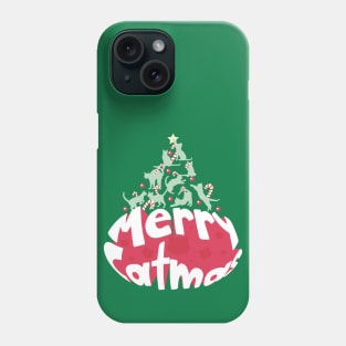 Catmas Cat Christmas Tree Phone Case