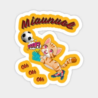 Miaunuel Soccer Design Magnet