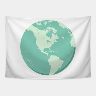 Cute Earth Day Globe Tapestry