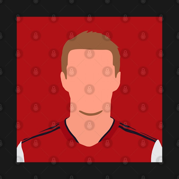 Martin Ødegaard Minimalistic Face Art by GotchaFace