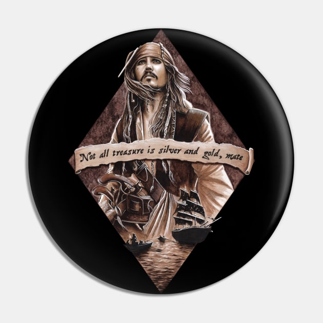 Jack Sparrow Pin by Jomeeo