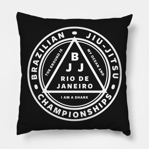 JIU JITSU - JIU JITSU CHAMPIONSHIPS, BJJ Pillow by Tshirt Samurai