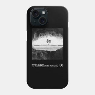 In a Beautiful Place Out in the Country - Artwork 90's Design || Vintage Black & White Phone Case