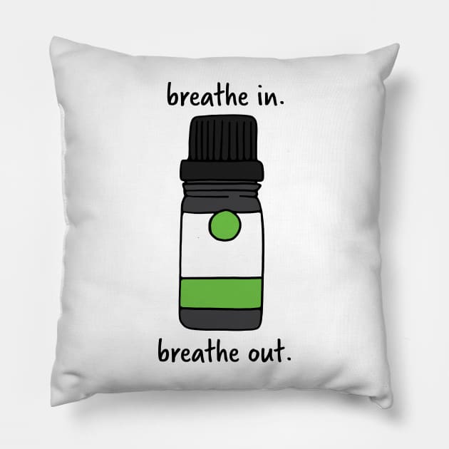 Green Essential Oil Pillow by murialbezanson