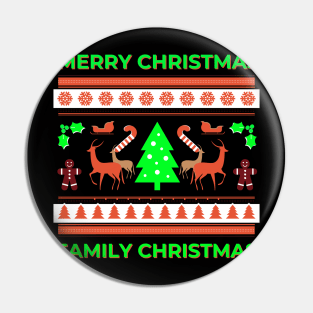 Merry Christmas xmas family Christmas Pin