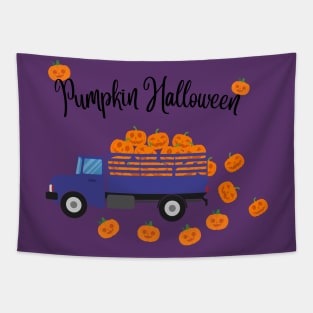 Pumpkin Halloween! Happy Fall Season Autumn Vibes Happy Halloween Thanksgiving and Fall Color Lovers Tapestry