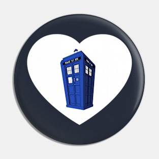 Timey Wimey Heart Pin