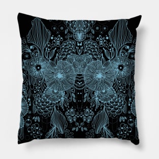 ABSTRACT PATTERN BLUE Pillow