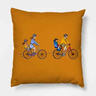 Bicycles built for Two Pillow