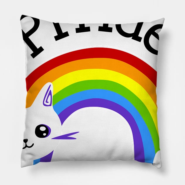 Pride meow Pillow by shesarebell